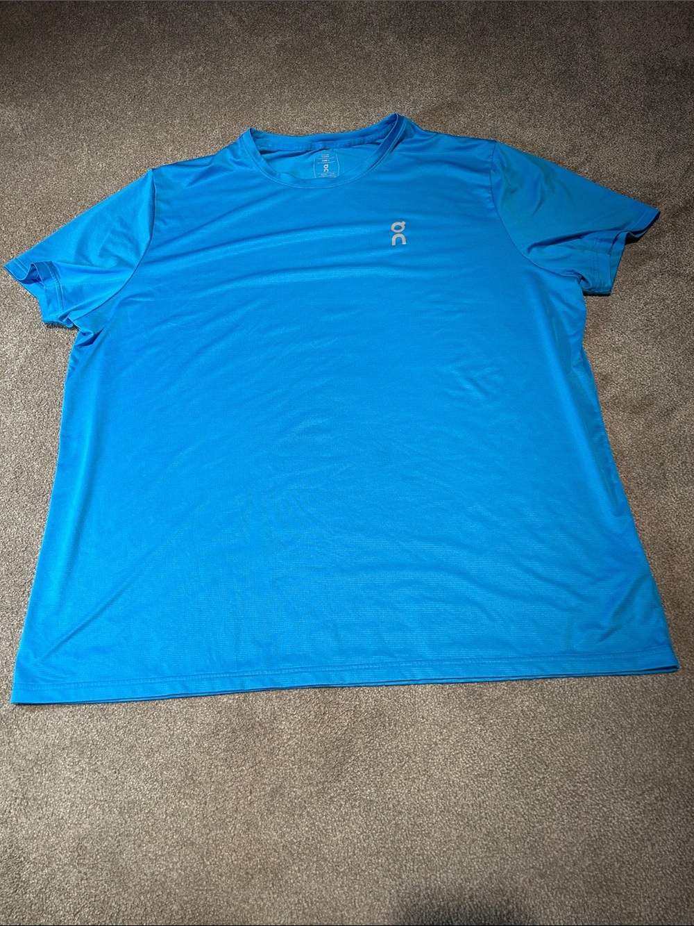 On Running Men’s Short Sleeve Crew Tee in Bright Blue